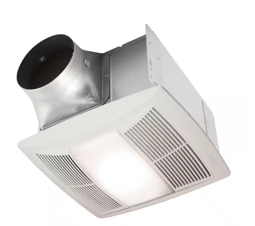 QT Series 130 CFM Ceiling Bathroom Exhaust Fan with LED Light and Night Light, ENERGY STAR