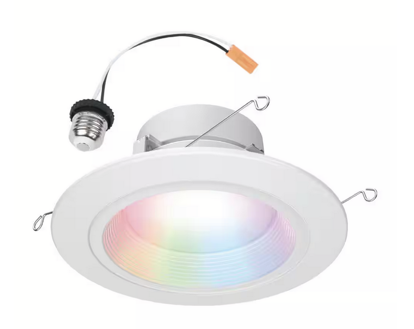 Color and Tunable White 65W Equivalent 5/6 inch Integrated LED Dimmable Smart Wi-Fi Wiz Connected Remodel Downlight Kit