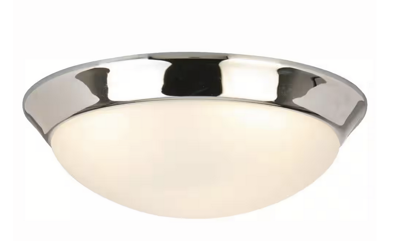 Chelwood 13 in. Chrome Selectable LED Flush Mount