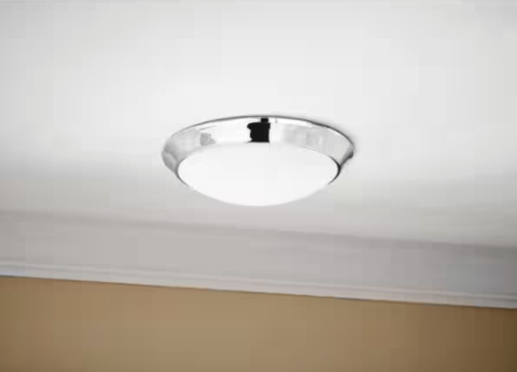 Chelwood 13 in. Chrome Selectable LED Flush Mount