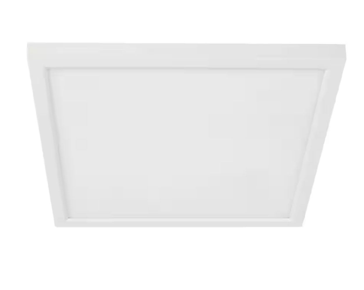 FEIT - 5 in. 500 Lumens Dimmable White Integrated LED Square Flat Panel Ceiling Flush Mount Fixture, Selectable CCT (4-Pack)