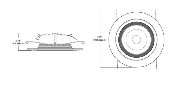 HALO- 5 in. and 6 in. 3000K White Integrated LED Recessed Ceiling Light Fixture Retrofit Downlight Trim at 90 CRI, Soft White