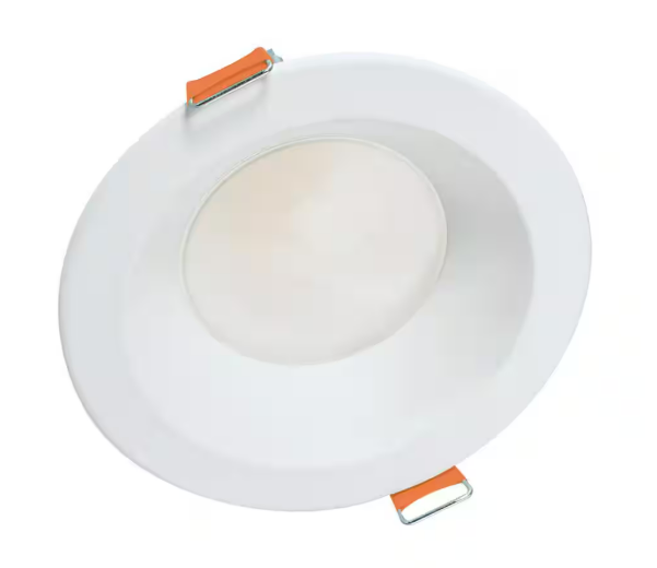 HALO- LCR6 6 in. Selectable CCT Round Canless Integrated LED White Recessed Light Retrofit Module Trim, 2100 Lumens 5