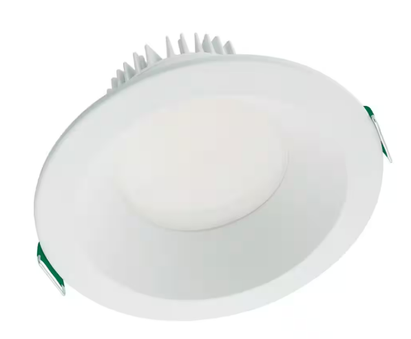 HALO- LCR8 8 in. Soft White Selectable CCT Integrated LED Recessed Light with Round Surface Mount White Trim Retrofit Module