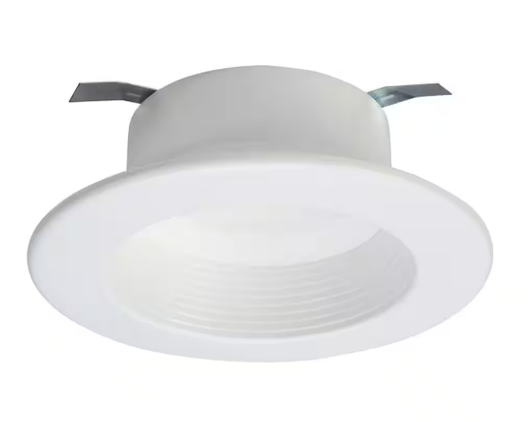 HALO- RL4 4 in. Adjustable CCT Canless IC Rated Dimmable Indoor, Outdoor Integrated LED Recessed Light Trim