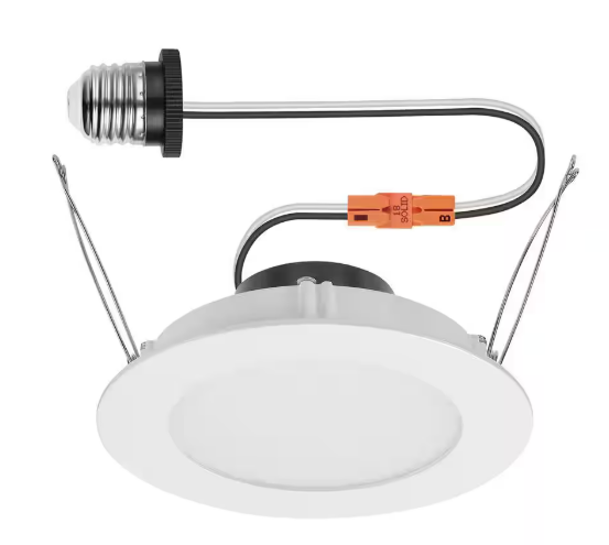 Commercial Electric- Slim 6 in. Retro Fit Color Selectable Recessed Integrated LED High Lumez