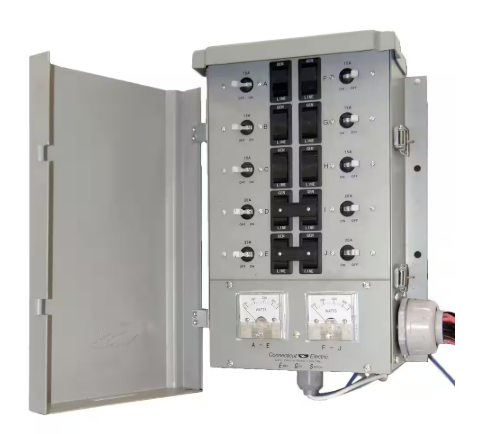 Connecticut Electric- 30 Amp 10-Circuits G2 Manual Transfer Switch Kit with 30 Amp Inlet and 10 ft. Cord