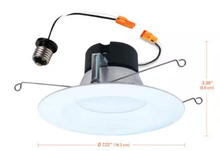 HALO- LT 5/6 in. LED Retrofit Module with Baffle Trim Selectable 5CCT 750-Lumens