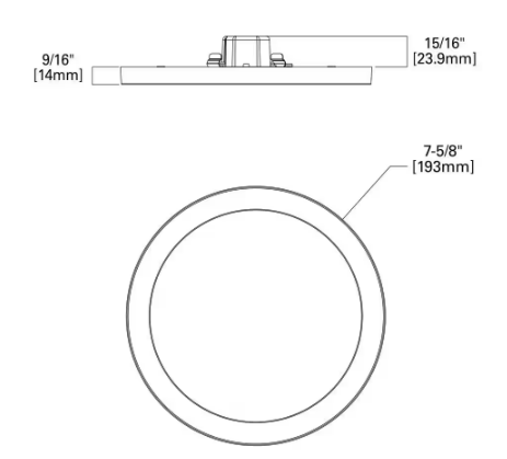 HALO- SMD 6 in. Round Surface Mount Downlight, 600 Lumen, 90CRI, Selectable CCT, White