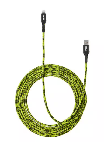 Ryobi- 10 ft. Nylon Cable USB-A to Lightning