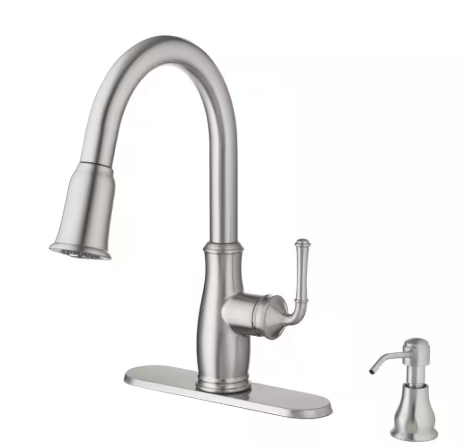 Pull Down Kitchen Faucet, Stainless Steel, Kagan