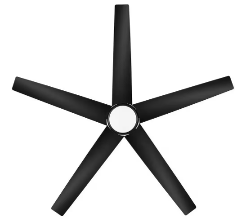 Mena 54 in. White Color Changing LED Indoor/Outdoor Matte Black Hugger Ceiling Fan with Light and Remote