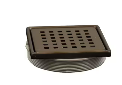 Everbilt- Watershield Shower System 4 in. Bronze Square Grid Drain Grate