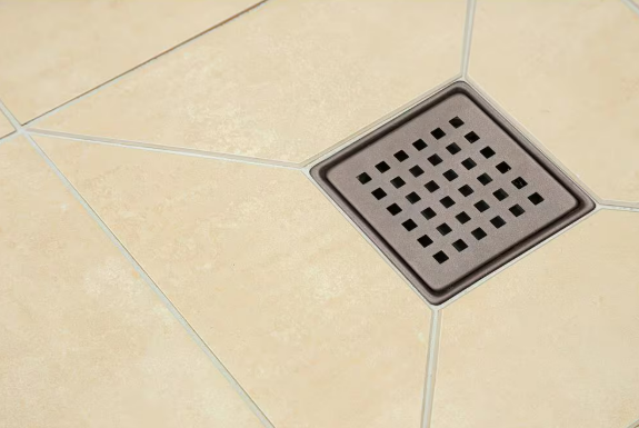 Everbilt- Watershield Shower System 4 in. Bronze Square Grid Drain Grate