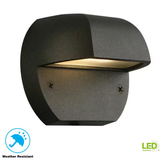 105 Lumen Low Voltage Black Integrated LED Outdoor Surface Mount Deck Light