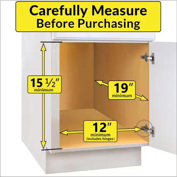 SELECT Slide Out Under Sink Cabinet Organizer - Slide Out Drawers for Kitchen Cabinets - 11.5 in. x 18 in.