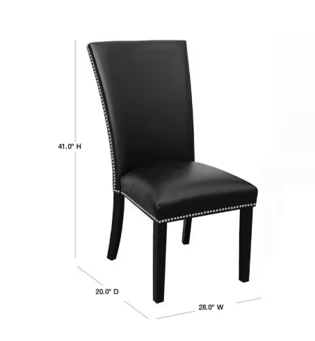 Camila Black Dining Chair (Set of 2)