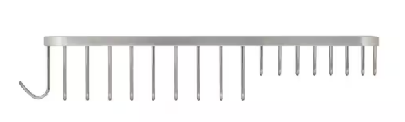 MODONA- Large 11 in. Stainless Steel Wall Mounted Soap and Bottle Basket in Satin Nickel