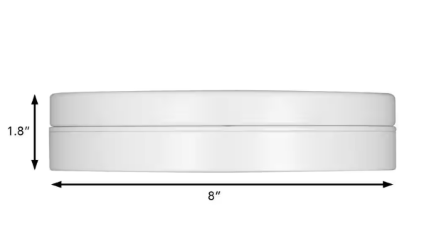 Hampton Bay Titan Matte White Color Changing Integrated LED Ceiling Fan Light Kit 52492
