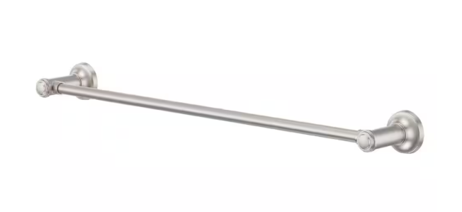 Pfister- Briscoe 24 in. Wall Mounted Single Towel Bar in Spot Defense Brushed Nickel