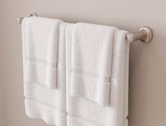 Pfister- Briscoe 24 in. Wall Mounted Single Towel Bar in Spot Defense Brushed Nickel