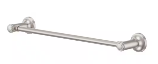 Pfister- Briscoe 18 in. Wall Mounted Single Towel Bar in Spot Defense Brushed Nickel