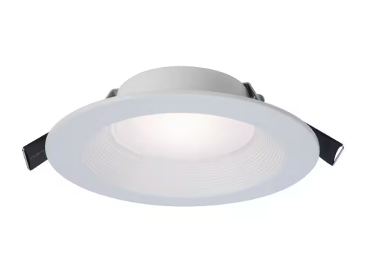 HALO RL Series 6 in. Adjustable CCT Canless IC Rated Dimmable Indoor, Outdoor Integrated LED Recessed Light Kit (4-Pack) RL6DM-HL6RSMF-4PK