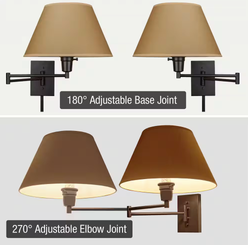 Kira Home Cambridge 13 in. 1-Light Black 150-Watt Transitional Wall Sconce with Opaque Paper Shade, No Bulb Included RV-W22-227489
