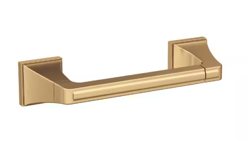 Amerock- Mulholland 8-13/16 in. (224 mm) L Traditional Pivoting Double Post Toilet Paper Holder in Champagne Bronze
