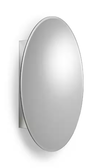 Croydex 21 in. W x 31 in. H Frameless Aluminum Surface-Mount Bathroom Medicine Cabinet with Easy Hang System WC101569HD