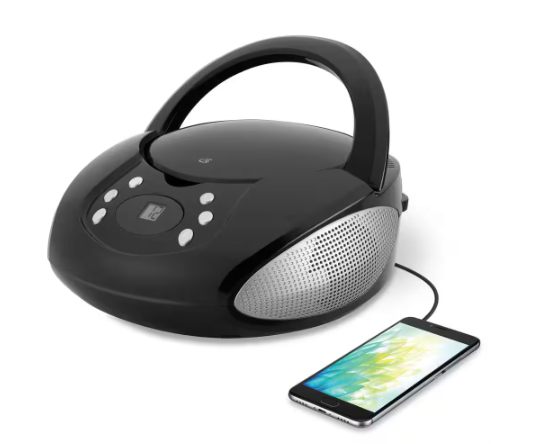 GPX Portable CD Boombox with AM/FM Radio BC112B