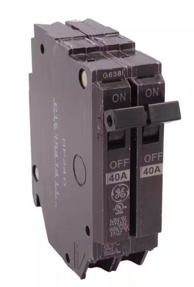 GE Q-Line 40 Amp 1 in. Double Pole Circuit Breaker (THQP240)