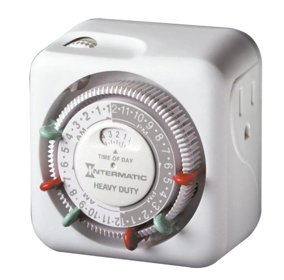 Intermatic- 15 Amp 24-Hour Indoor Plug-In Timer, White