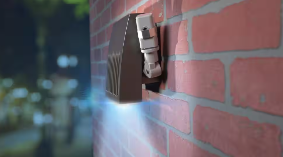 Intermatic- NIGHTFOX 1,000-Watt LED/Incandescent Stem and Swivel Electronic Photocontrol, Gray