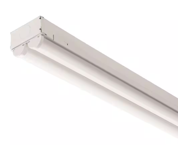 Lithonia Lighting Contractor Select 8 ft. 160-Watt Equivalent Integrated LED White Multi-Volt Strip Light Fixture 9000 Lumens 4000K MNSL L96 2LL MVOLT 40K 80CRI