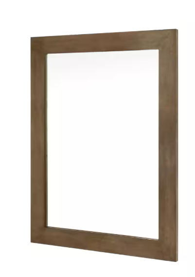 Home Decorators Collection Sonoma 28 in. W x 36 in. H Rectangular Framed Wall Mount Bathroom Vanity Mirror in Almond Latte Sonoma BMR-AL