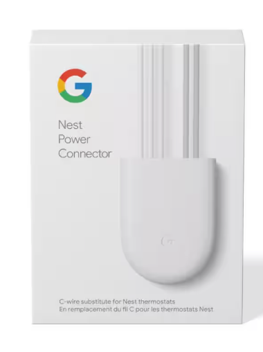 Google Nest Power Connector - C-Wire Substitute for Home System Without C Wire - Compatible with Nest thermostats GA02493-US