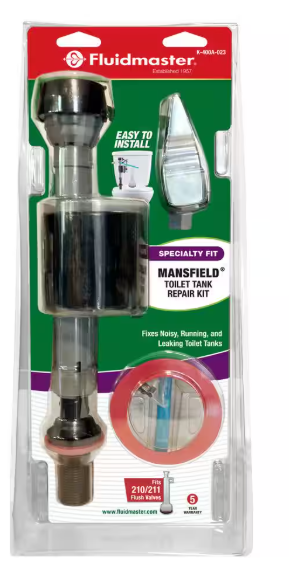 Fluidmaster Mansfield Toilet Fill Valve and Flush Valve Seal Repair Kit K-400A-023-T5