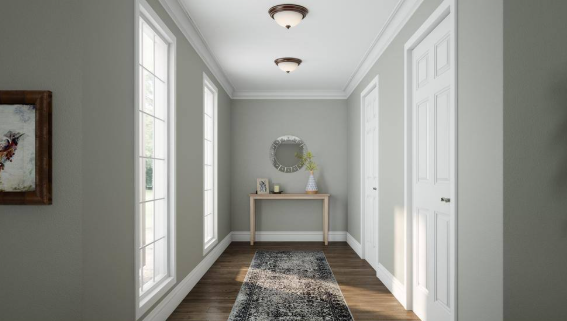 Commercial Electric 13 in. 2-Light Oil Rubbed Bronze Flush Mount (2-Pack) EFG8012A/ORB-4P
