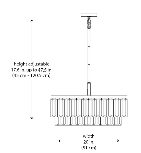 Home Decorators Collection Winthrop 3-Light Modern Brushed Nickel Chandelier Light Fixture with Hanging Crystal Shade