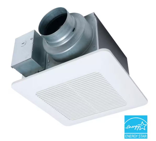 Panasonic WhisperSense DC Fan with Motion and Humidity Sensors Delay Timer and Pick-A-Flow Speed Selector 50, 80 or 110 CFM FV-0511VQC1
