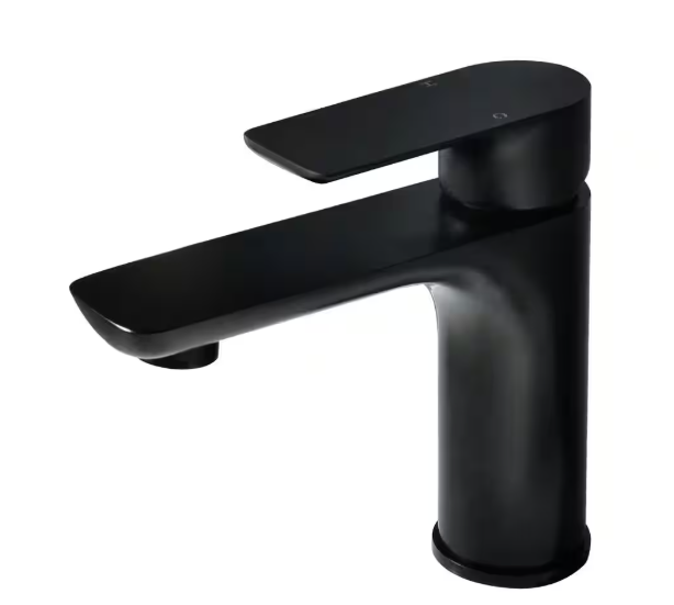 Unbranded Single Handle Single Hole Bathroom Faucet Low Arc Bathroom Sink Faucet in Matte Black K-H6037B
