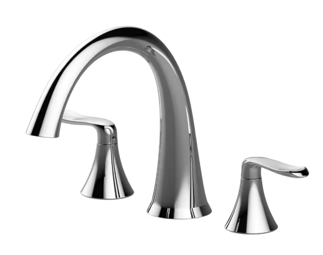 JACUZZI PICCOLO 2-Handle Deck Mount Roman Tub Faucet in Polished Chrome FX-RTFVAZ-CH