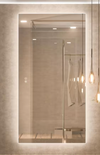 KeonJinn 48 in. W x 30 in. H Rectangular Frameless LED Light Anti-Fog Wall Bathroom Vanity Mirror with Backlit hd-YKLBG12176