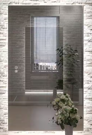 KeonJinn 40 in. W x 24 in. H Rectangular Frameless LED Light Anti-Fog Wall Bathroom Vanity Mirror with Backlit hd-YKLBG10060