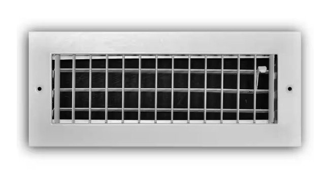 Everbilt 12 in. x 4 in. 1-Way Aluminum Adjustable Wall/Ceiling Register in White