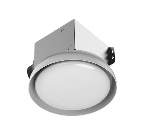 Commercial Electric 80 /110 CFM Ceiling Mount Room Side Installation Round Bathroom Exhaust Fan with LED, Night Light and Humidity Sensor BF1107