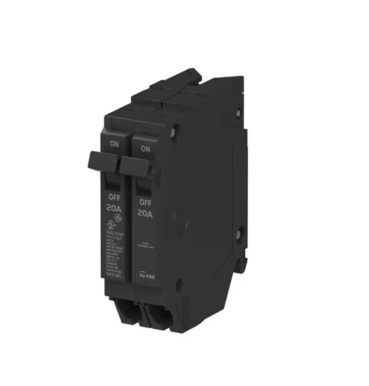 GE Q-Line 2-20 Amp Single-Pole Tandem 120/240-Volts Circuit Breaker THQLT2020