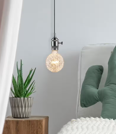 Globe Electric 40 Watt Crystal Shape Dimmable Vintage Edison Incandescent Light Bulb, Soft White Light 84637