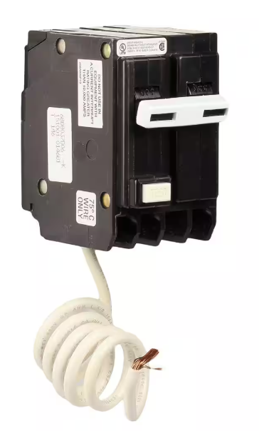 GE 60 Amp Double Pole Ground Fault Breaker with Self-Test